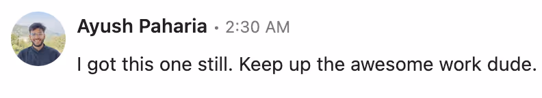 Linkedin private message