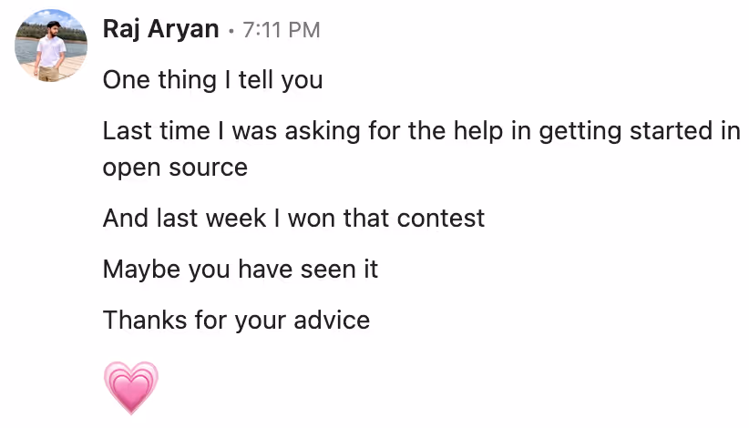 Linkedin private message