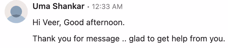 Linkedin private message
