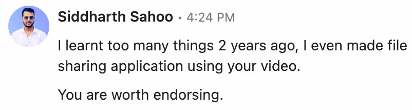Linkedin private message