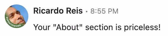 Linkedin private message