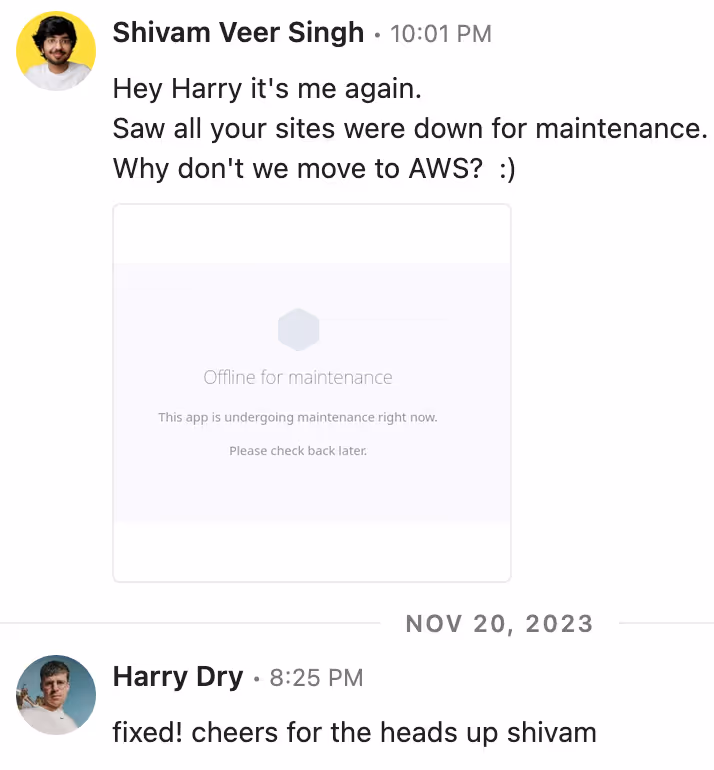 Linkedin private message