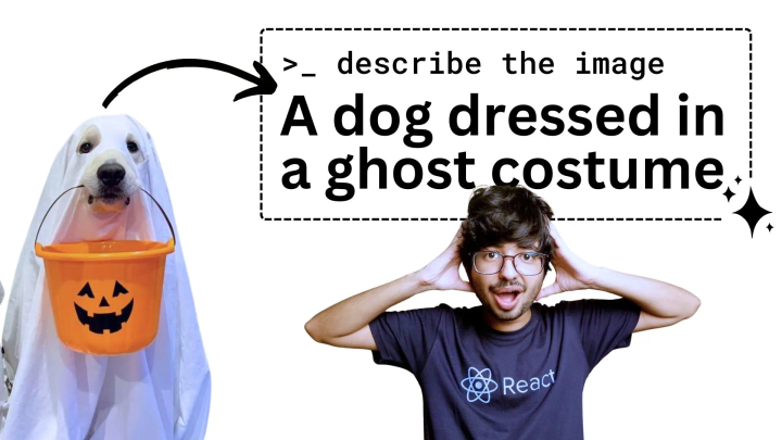 ai describing dog image