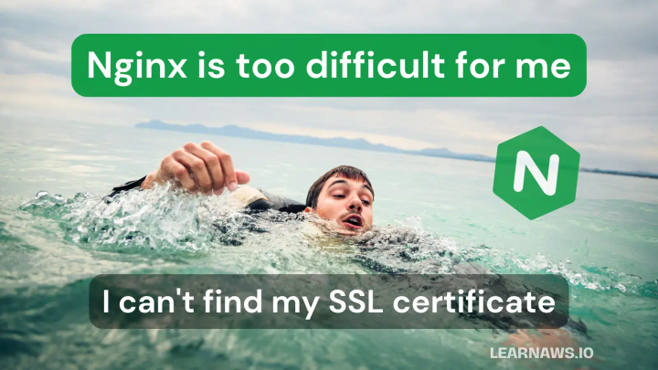 guy drawning because he couldnt figure out nginx